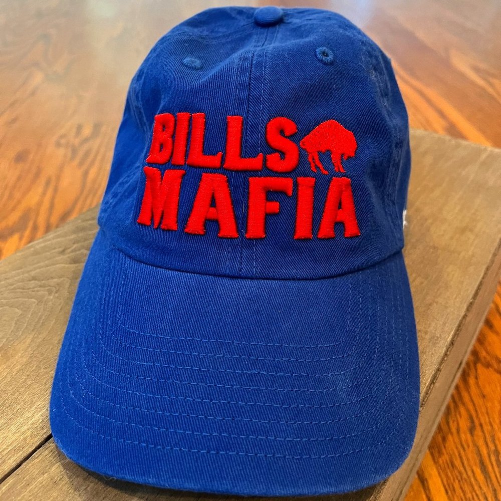 Buffalo Bills Mafia Dad Hat - NFL New Era '47 Brand - Blue/Red Strapback